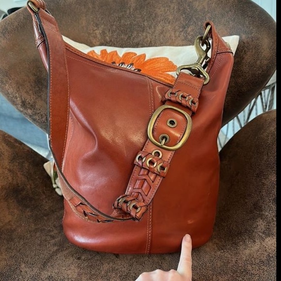 RARE COACH 11423 BLEECKER DUFFLE LEATHER w/OG HANGTAG SHADE OF WHISKEY RUST - Picture 12 of 15